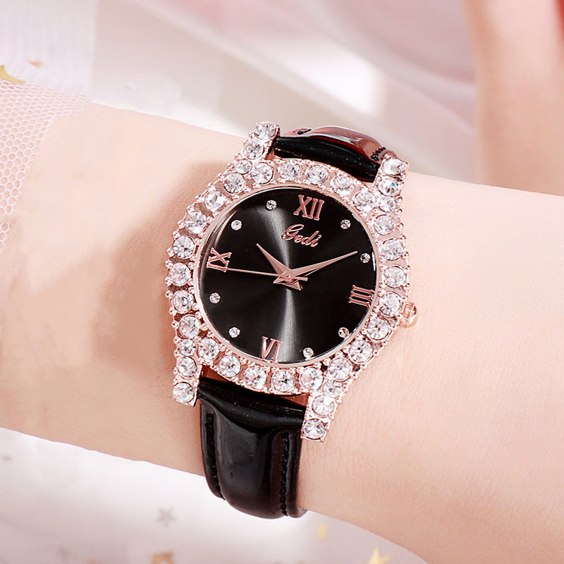 Reloj casual con diamantes y personalidad para damas que combina con todo