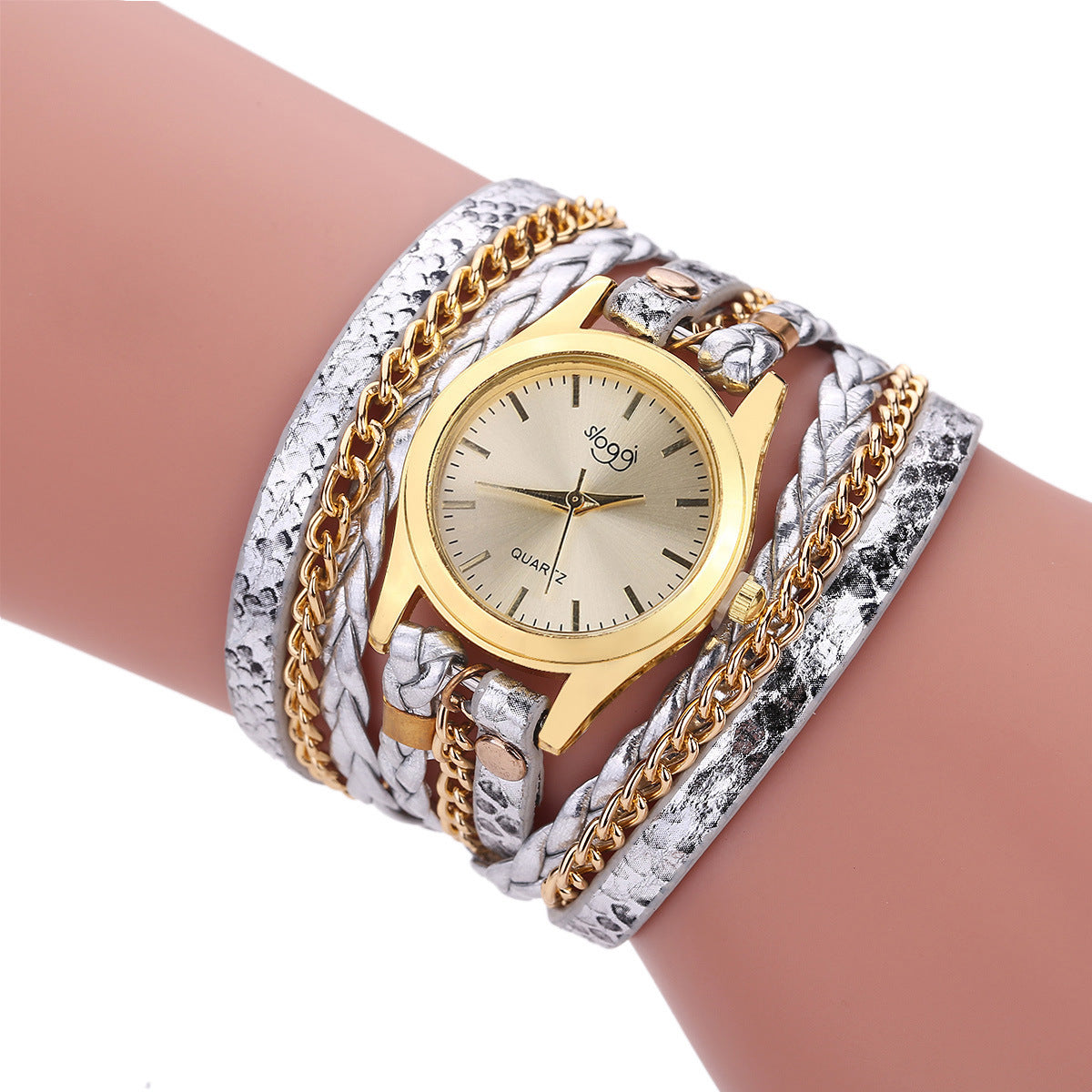 Reloj de mujer con hebilla de aleación