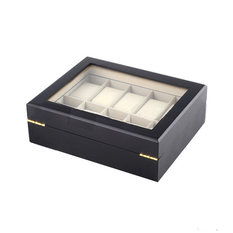 Matte paint watch box Wooden watch storage box