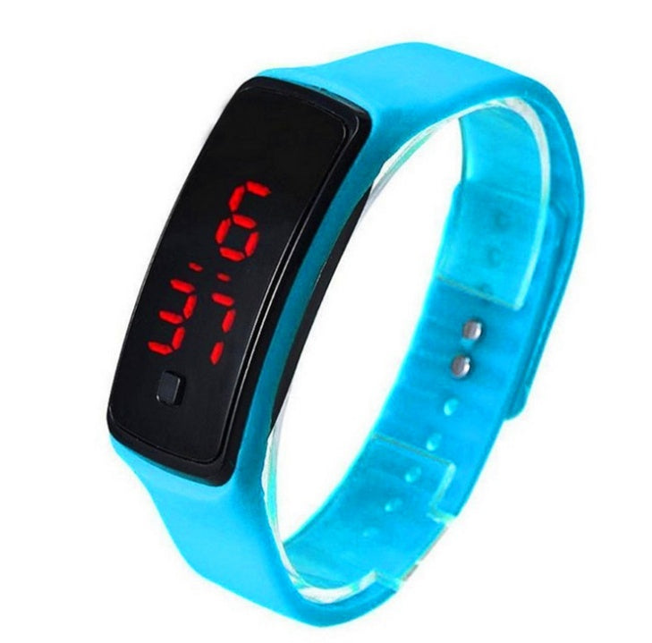 Reloj de pulsera LED para hombre y mujer, deportivo, de silicona, digital, con LED