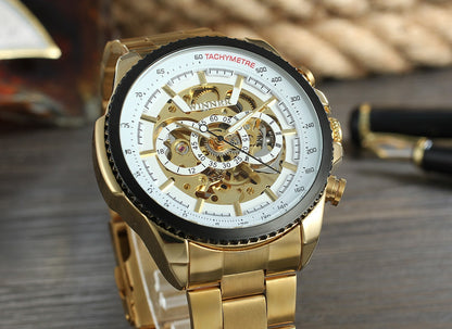 Hollow men's automatic mechanical watch