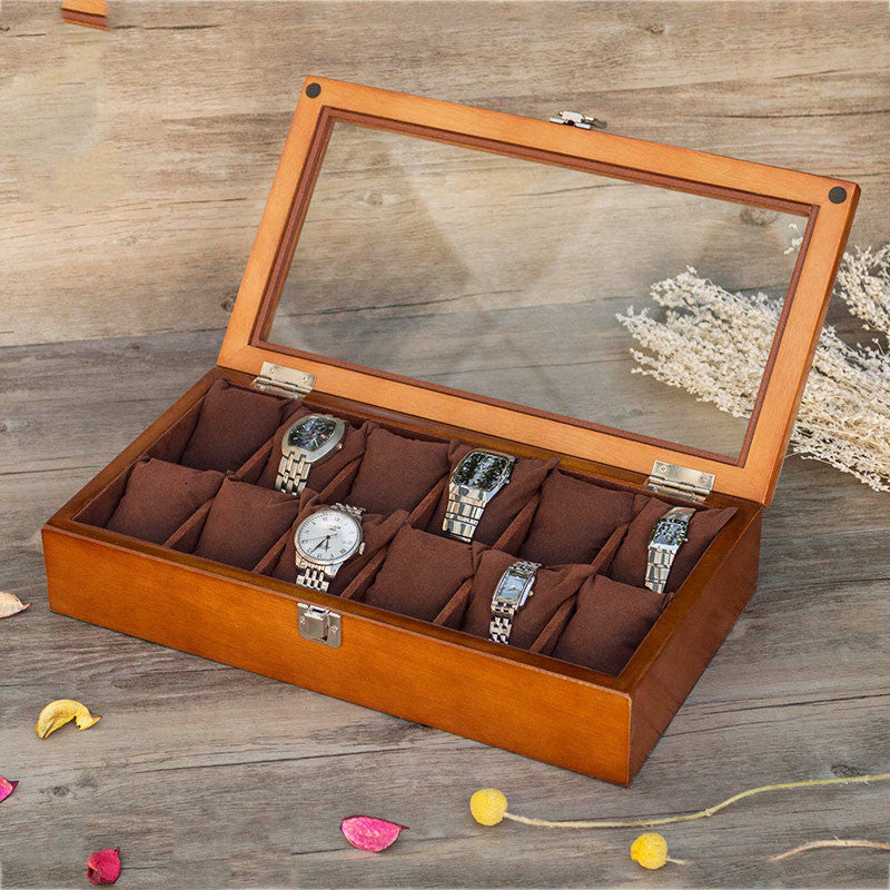 Dressing Box Wooden Creative Simple Retro Watch Storage Box