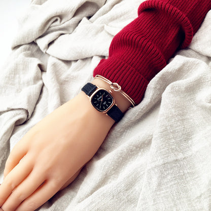 Slim strap mini exquisite simplicity retro watch