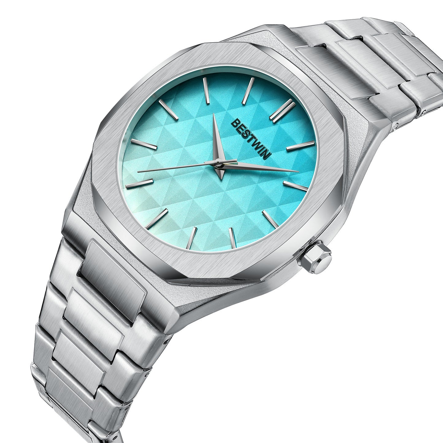 Reloj de moda para hombre con esfera en relieve