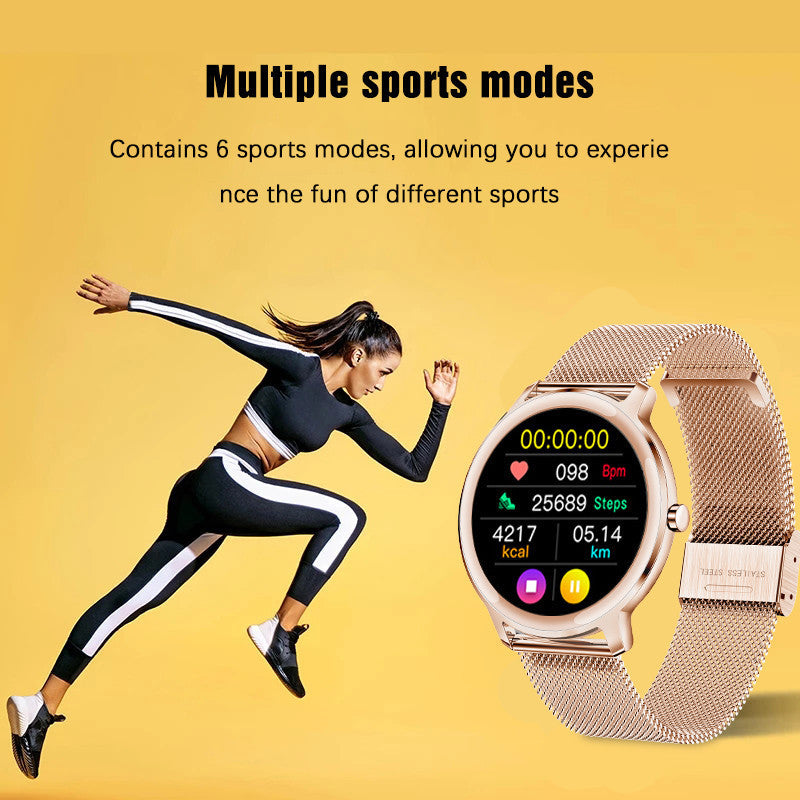 Reloj inteligente para mujer, pulsera Bluetooth, deportivo, resistente al agua