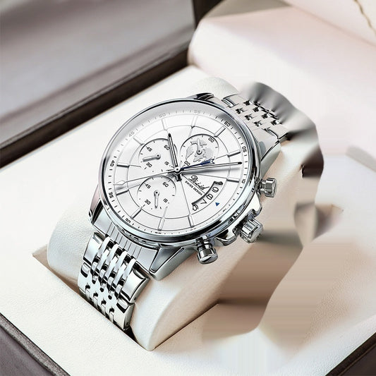 Steel Band Quartz Luminous Waterproof Mechanical Trend Watch