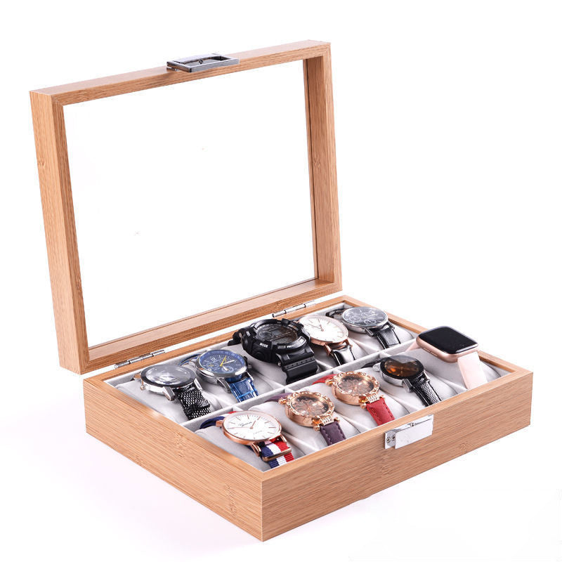 Watch Jewelry Storage Glass Skylight Watch Box Display Storage Box