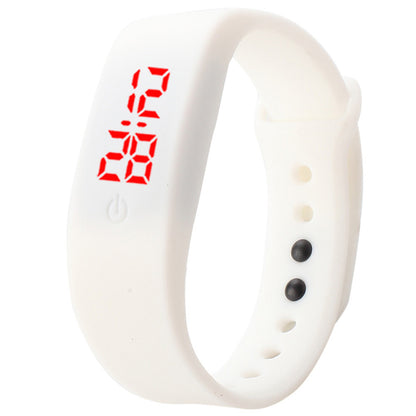 LED White Light Bracelet Button Leisure Sports Student Gift Electronic Watch