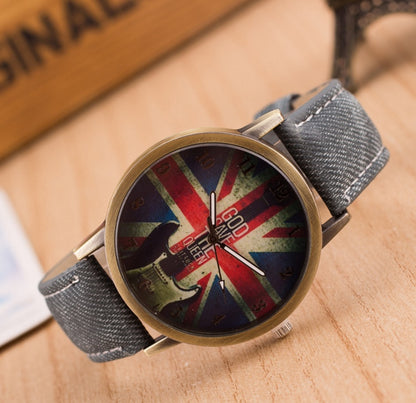 Reloj de pulsera con la bandera del Reino Unido