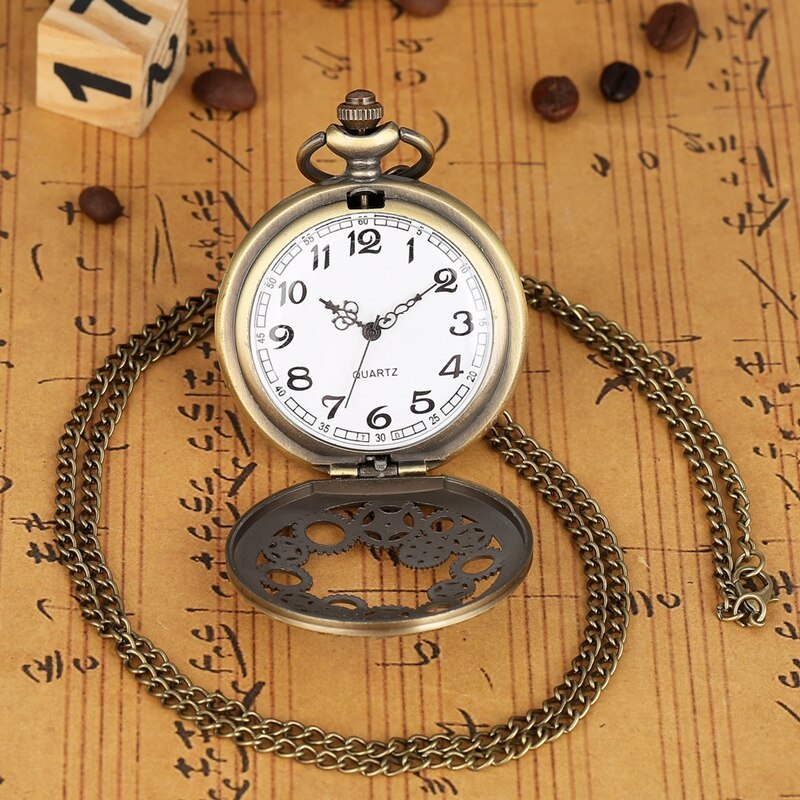 Large Pocket Watch with Roman Dial Accessories Fine Chain