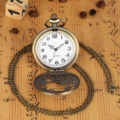 Large Pocket Watch with Roman Dial Accessories Fine Chain