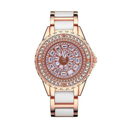 Pulsera caliente del reloj de la venta de la moda llena de mujeres del diamante