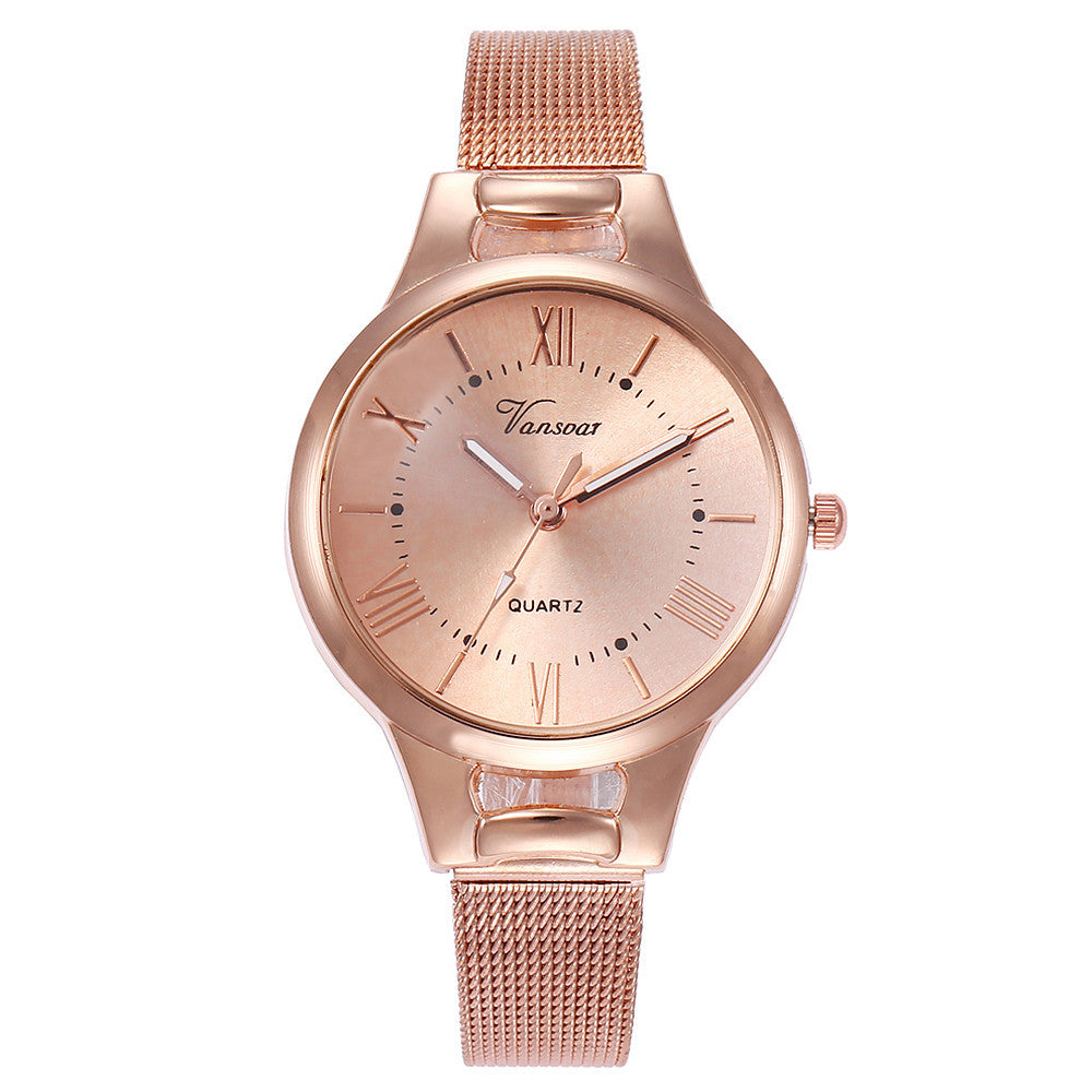 Women's Alloy Mesh Band Quartz Watch