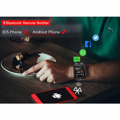 Reloj inteligente compatible con tarjeta TF, SIM, cámara, deporte, Bluetooth