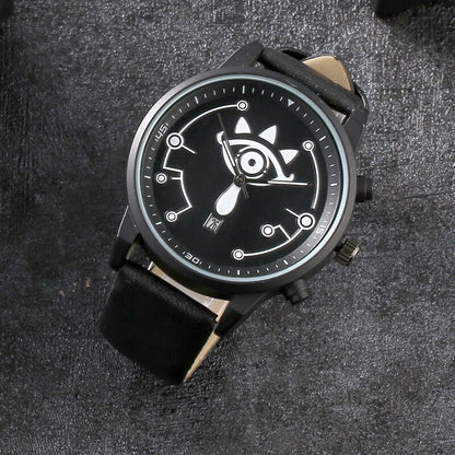 Luminous three-dimensional quartz watch