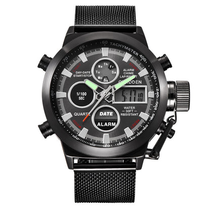 Reloj deportivo electrónico LED con cinturón para hombre