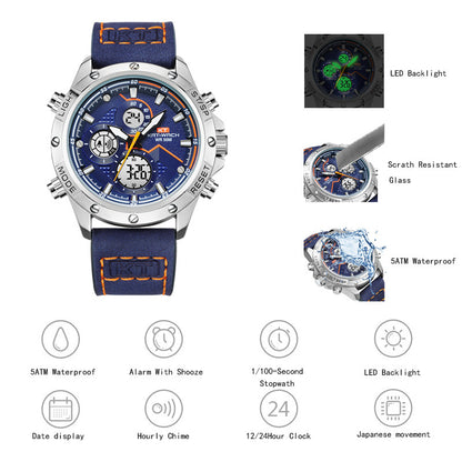 Reloj de hombre de moda multifunción deportivo electrónico