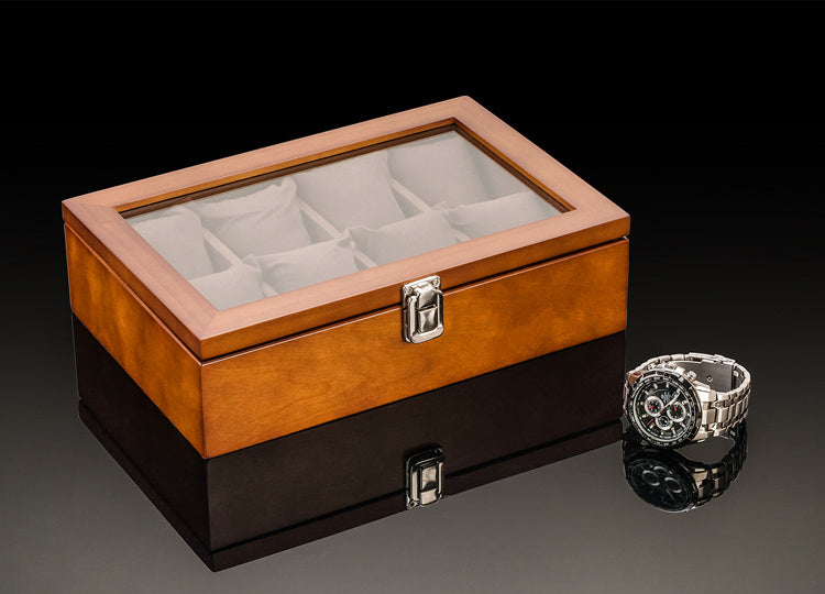 Skylight watch wooden box