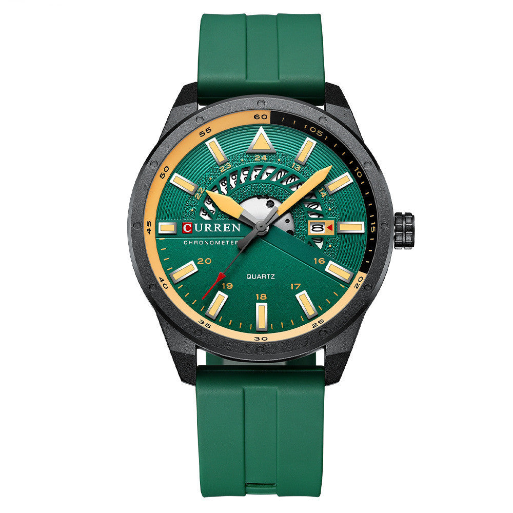 Reloj de cuarzo con cinta informal de moda para hombre