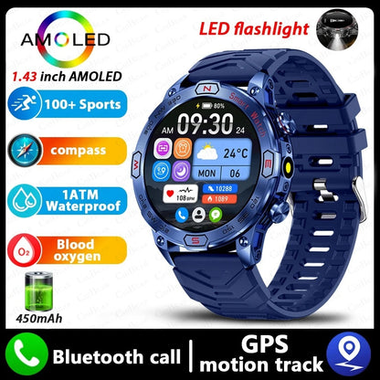 Reloj inteligente con pantalla HD AMLOED, llamadas por Bluetooth y reloj deportivo