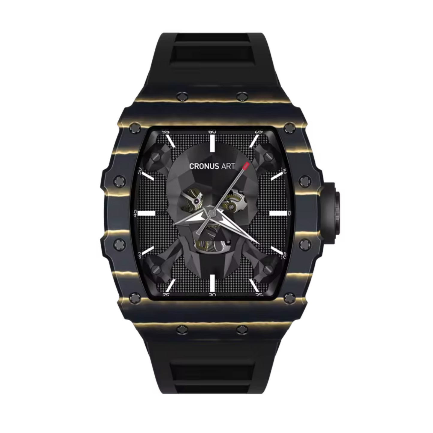 CRONUSART Skeleton Carbon Fiber Series Luxury Automatic Mechanical Watch