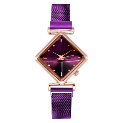 Pulsera de reloj de diamantes