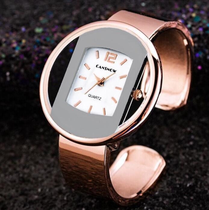 Relojes de mujer, nueva marca de lujo, reloj de pulsera con esfera plateada y dorada, reloj de cuarzo para mujer, reloj Bayan Kol Saati