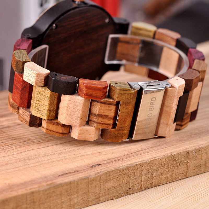 Reloj de madera para hombre