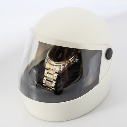 Helmet-shaped watch display box