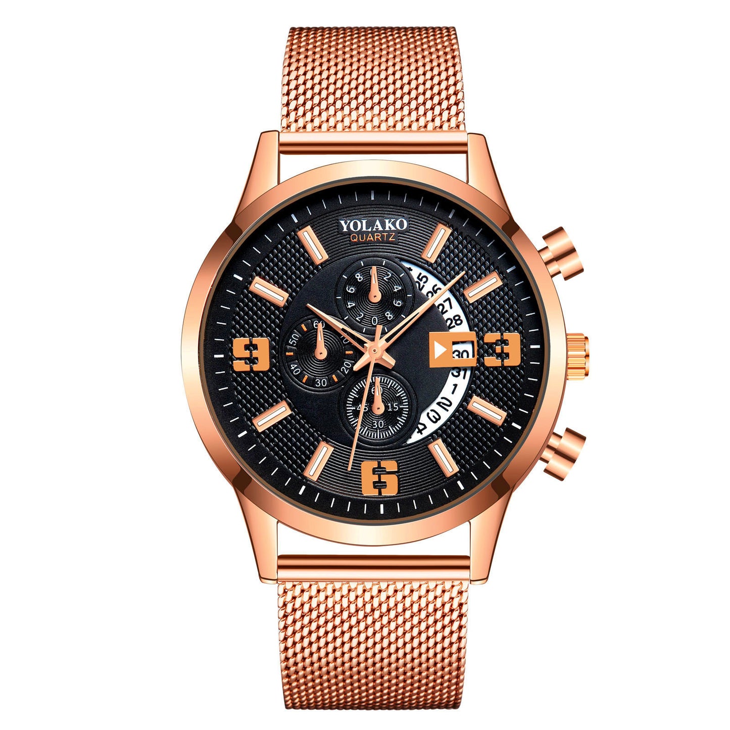 Reloj de moda para hombre con calendario digital grande