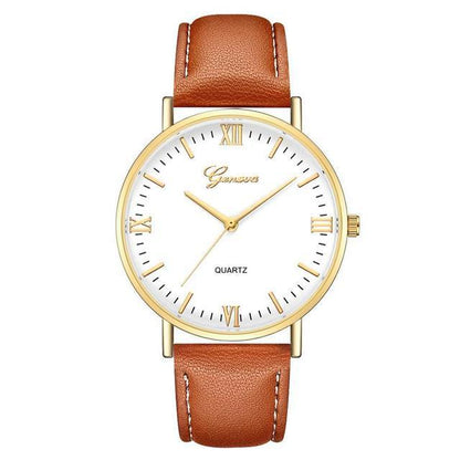 Simple Roman Literal Student Casual Quartz Watch