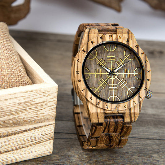 Reloj Leisure de madera de ébano