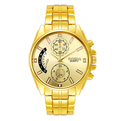 Nuevo estilo de moda reloj de cuarzo de aleación de oro
