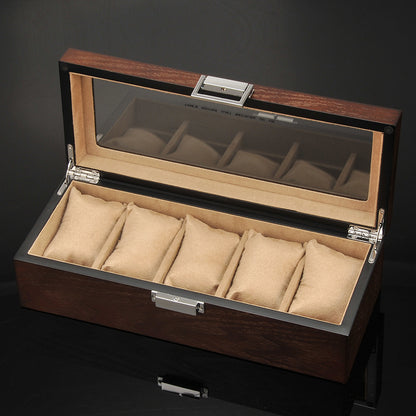 Portable Simple Wooden Watch Storage Box