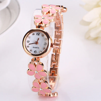 Lvpai Nuevo reloj de pulsera de lujo de moda informal con correa de flores, reloj de pulsera elegante de cuarzo para mujer, reloj de regalo