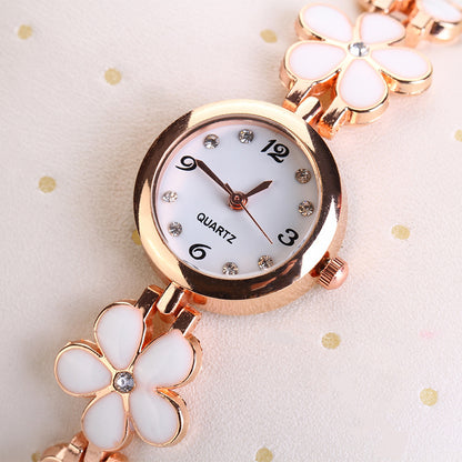 Lvpai Nuevo reloj de pulsera de lujo de moda informal con correa de flores, reloj de pulsera elegante de cuarzo para mujer, reloj de regalo