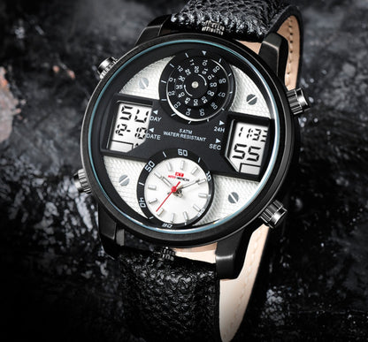 Double display electronic multifunctional quartz
