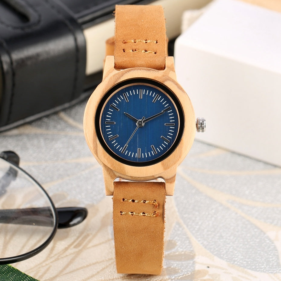 Small and exquisite wooden watch