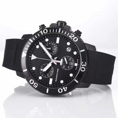 Men's 6-pin Quartz Second Running Talking Watch