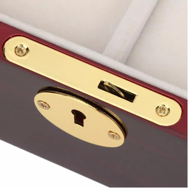 Six Slot Portable Watch Jewelry Storage Box