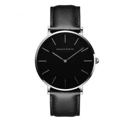 Reloj de cuarzo sencillo resistente al agua.