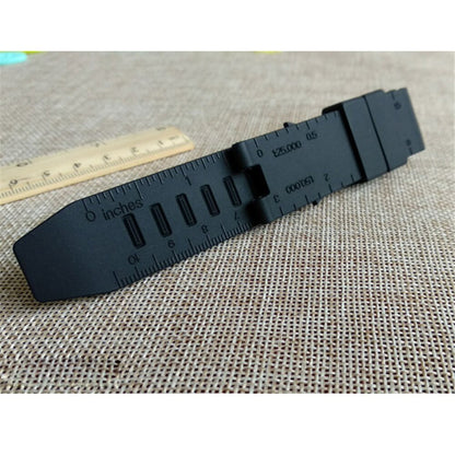 23mm silicone strap