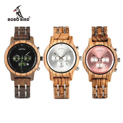 Reloj de madera para hombre