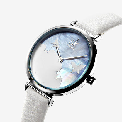 Women's Creative Kallima Inachus Fritillary Dial Belt Waterproof Watch