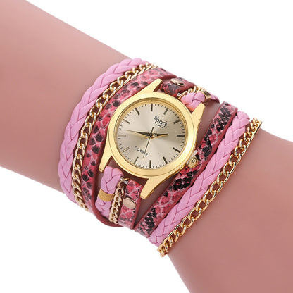 Reloj de mujer con hebilla de aleación