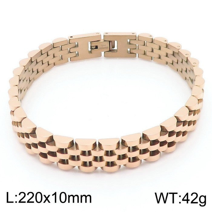 Popular Stainless Steel Ornament Personality More Sizes Watch Chain Fashion Bracelet