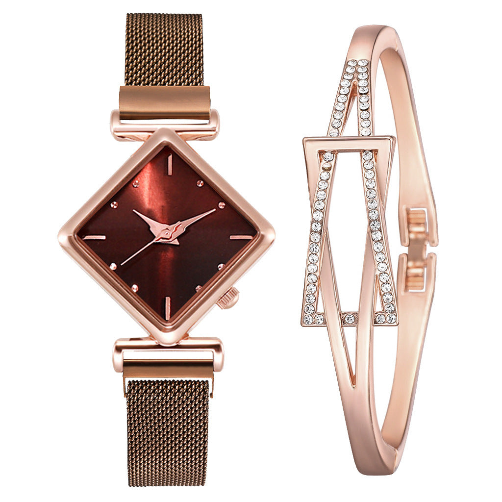 Pulsera de reloj de diamantes