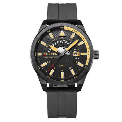Reloj de cuarzo con cinta informal de moda para hombre