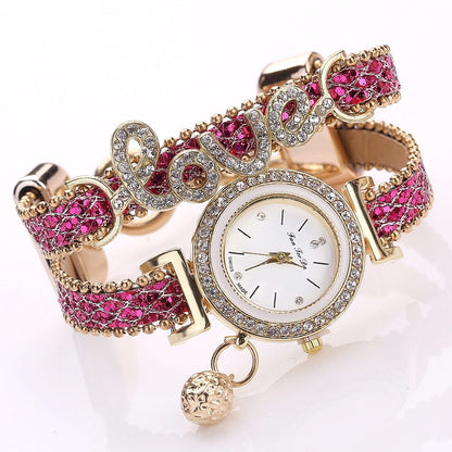 Relojes de pulsera para mujer de la marca FanTeeDa, reloj de diamantes de imitación para mujer, reloj de pulsera de moda para mujer, reloj femenino, regalo