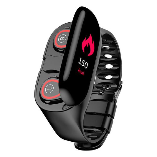 Pulsera reloj con auriculares bluetooth